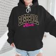 Baseball Mom Leopard Baseball Mama Life Girls Women Baller Wmen Hoodie