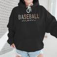 Baseball Mom Leopard Print Baseball Mama Mother's Day Wmen Hoodie Baseball Mom Leopard Print Baseball Mama Mother's Day Wmen Hoodie