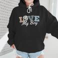 Baseball Mom Love My Boy Retro Casual Letter Print Wmen Hoodie Baseball Mom Love My Boy Retro Casual Letter Print Wmen Hoodie