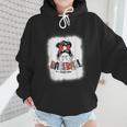 Baseball Mom Messy Bun Mommy Baseball Player Wmen Hoodie Baseball Mom Messy Bun Mommy Baseball Player Wmen Hoodie