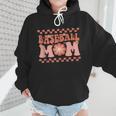 Baseball Mom Baseball Player Mama Women Groovy Wmen Hoodie