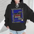 Baseball Mom Traits For Great Mothers Grey And Blue Wmen Hoodie
