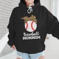 Baseball MomMom Baseball Player Leopard Mom Mom Wmen Hoodie