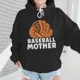 Baseball Mother Lover Baseballer Player Match Baseball Mom Wmen Hoodie
