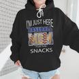Baseball Sport I’m Just Here For The Snacks Baseball Mom Wmen Hoodie Baseball Sport I’m Just Here For The Snacks Baseball Mom Wmen Hoodie