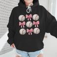 Baseballs And Bows Coquette Baseball Mom Baseball Coach Girl Wmen Hoodie Baseballs And Bows Coquette Baseball Mom Baseball Coach Girl Wmen Hoodie