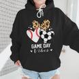 Game Day Vibes Soccer Baseball Mom Heart Wmen Hoodie Game Day Vibes Soccer Baseball Mom Heart Wmen Hoodie