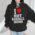 I Heart Love Hot Baseball Moms MILF Cougar Older Woman Wmen Hoodie