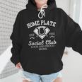 Home Plate Social Club Baseball Moms Group Tee Wmen Hoodie Home Plate Social Club Baseball Moms Group Tee Wmen Hoodie