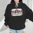 Leopard Baseball Mom Mama Mother's Day Son Daughter Boys Wmen Hoodie