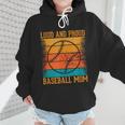 Loud And Proud Baseball Mom Vibrant Colorful Stripe Wmen Hoodie Loud And Proud Baseball Mom Vibrant Colorful Stripe Wmen Hoodie