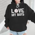 I Love My Boys Baseball Moms Wmen Hoodie I Love My Boys Baseball Moms Wmen Hoodie