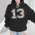 Lucky Number 13 Baseball Mom Baseball Number 13 Lucky 13 Wmen Hoodie Lucky Number 13 Baseball Mom Baseball Number 13 Lucky 13 Wmen Hoodie