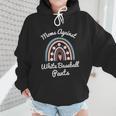 Moms Against Baseball Pants Baseball Mom Rainbow Wmen Hoodie