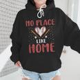 No Place Like Home Baseball Mom Kids Family Fun Wmen Hoodie