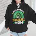 One Lucky Baseball Mom St Patricks Day Rainbow Mother Mama Wmen Hoodie