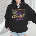 Proud Mama Somebody's Loud Mouth Baseball Mom Ball Wmen Hoodie