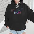 Retro Cute Mother's Day Teeball T-Ball Baseball Mom Wmen Hoodie