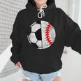 Soccer Baseball Player Soccer Baseball Mom Wmen Hoodie
