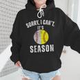 Sorry I Cant It's Season Vintage Softball Baseball Mom Wmen Hoodie Sorry I Cant It's Season Vintage Softball Baseball Mom Wmen Hoodie