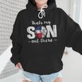 Thats My Son Out There For a Dominican Baseball Mom Wmen Hoodie