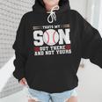 Thats My Son Out There And Not Yours Baseball Mom Wmen Hoodie