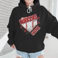 Warriors Home Plate Baseball Sports Baseball Mom Wmen Hoodie