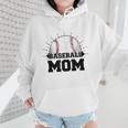 American Flag Patriotic Game Day Baseball Mom Wmen Hoodie