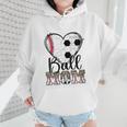 Ball Mom Heart Soccer Baseball Mom Wmen Hoodie Ball Mom Heart Soccer Baseball Mom Wmen Hoodie