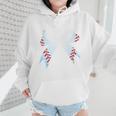 Baseball Bow Baseball Mom Women Baseball Mama Premium Wmen Hoodie
