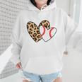 Baseball Heart Leopard Heart Sport Baseball Mom Wmen Hoodie Baseball Heart Leopard Heart Sport Baseball Mom Wmen Hoodie