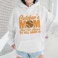 Baseball Mom Catcher's Mom Leopard Softball Mom Wmen Hoodie Baseball Mom Catcher's Mom Leopard Softball Mom Wmen Hoodie