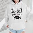 Baseball Mom Cute Arrow Father's Mother's Xmas Day Wmen Hoodie