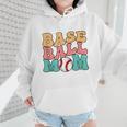 Baseball Mom Groovy Baseball Mom Wmen Hoodie
