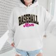 Baseball Mom Leopard Baseball Mama Life Girls Women Baller Premium Wmen Hoodie