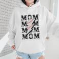 Baseball MOM Lightning Bolt Tshirt Retro Wmen Hoodie