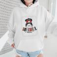 Baseball Mom Messy Bun Mommy Baseball Player Premium Wmen Hoodie Baseball Mom Messy Bun Mommy Baseball Player Premium Wmen Hoodie