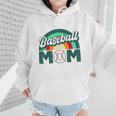 Baseball Mom Rainbow Game Day Wmen Hoodie
