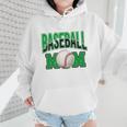 Baseball Mom Sports Green Wmen Hoodie