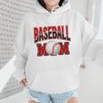 Baseball Mom Sports Red Wmen Hoodie