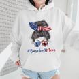 Baseball Mom USA American Flag 4th Of July Wmen Hoodie Baseball Mom USA American Flag 4th Of July Wmen Hoodie