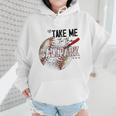 Baseball Moms Cute Take Me To The Ballpark Sports Athletic Wmen Hoodie