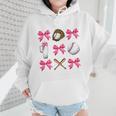 Baseball Nana Era Bows Baseball Mom Women Wmen Hoodie