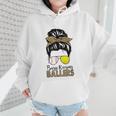 Busy Raising Ballers Tennis Baseball Mom Messy Bun Leopard Wmen Hoodie Busy Raising Ballers Tennis Baseball Mom Messy Bun Leopard Wmen Hoodie
