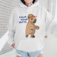 Capybara Calm Your Mitts Baseball Mom Sport Lover Tee Wmen Hoodie
