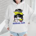 Colombia Baseball Mom Messy Bun Wmen Hoodie