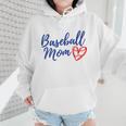 Cute Baseball Mom Heart Matching Mama Mother's Day Women's Wmen Hoodie