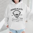 Home Plate Social Club Baseball Mom Wmen Hoodie