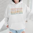 I'm Not Yelling This Is My Baseball Mom Voice Baseball Mom Wmen Hoodie I'm Not Yelling This Is My Baseball Mom Voice Baseball Mom Wmen Hoodie