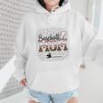 Leopard Baseball Mom Mama Mommy Bleached Wmen Hoodie Leopard Baseball Mom Mama Mommy Bleached Wmen Hoodie